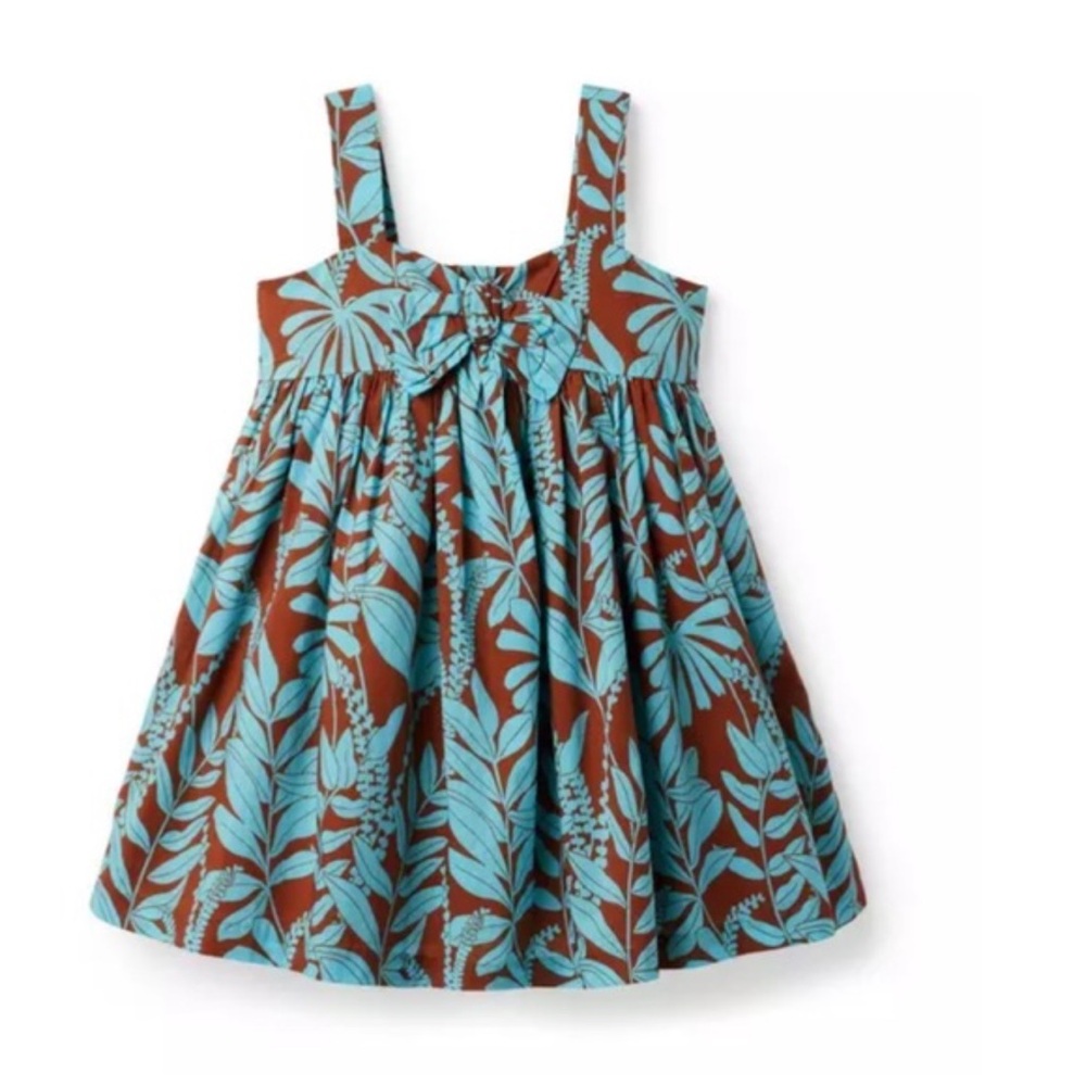NWT Janie&Jack tropical knotted bow sundress sz 10